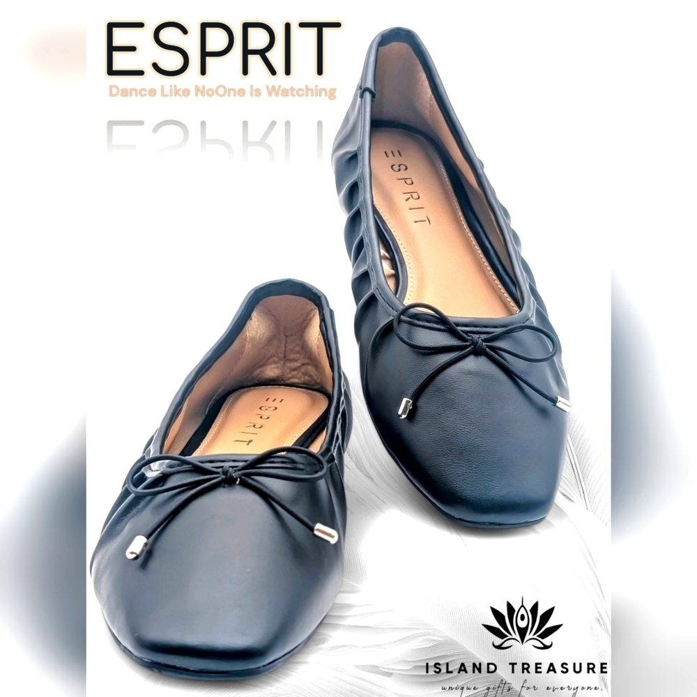 ESPRIT Women's Narissa Ballet Flats Black 6 M